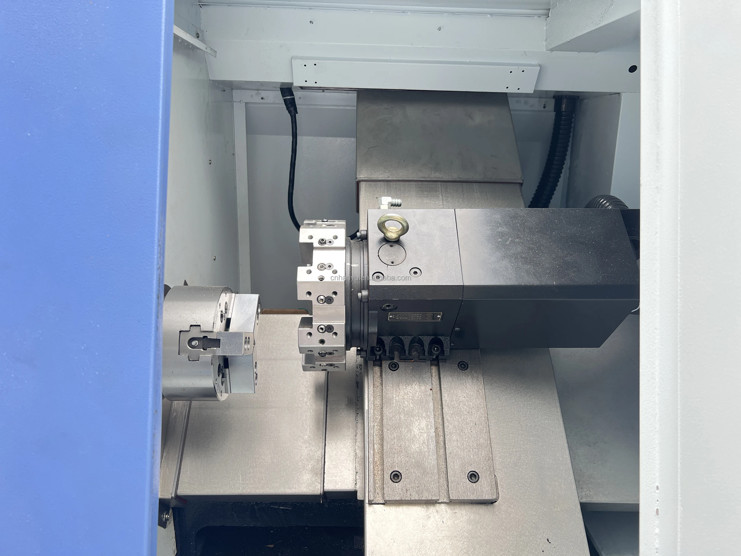 CNC  machine tool with high and low rail inclined bed turret HY-T36