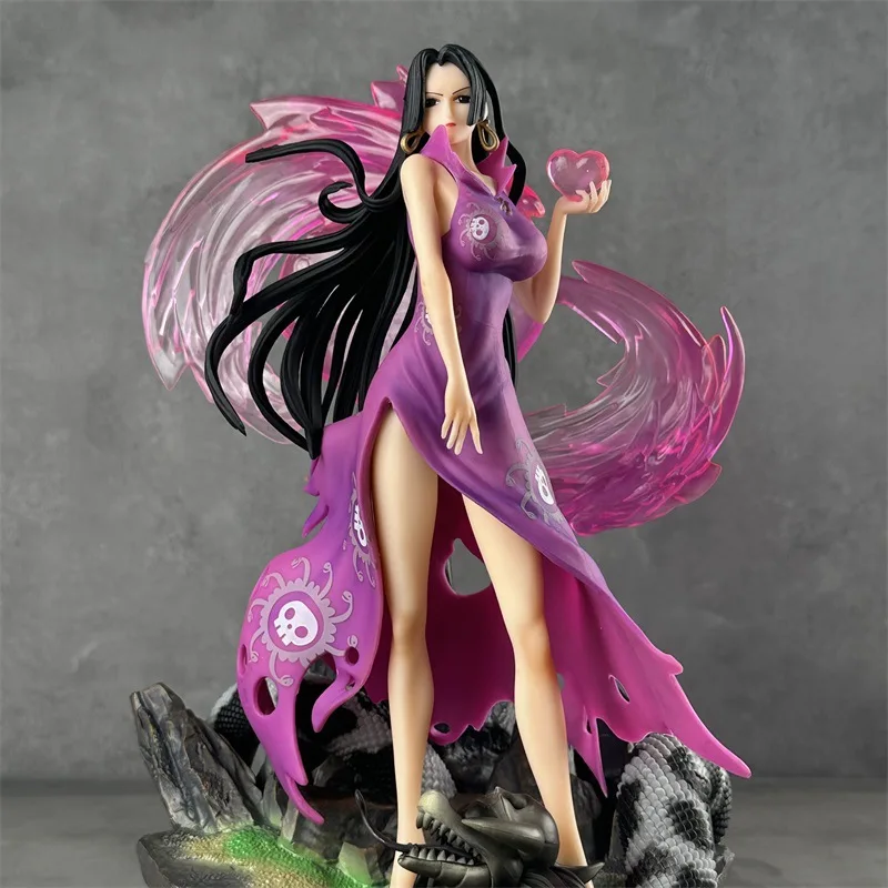 Bot 38CM One Pieces Figures Boa Hancock Anime Figure Gk Statue Boa Hancock Figurine Model Doll Pvc Ornament Collection Toys Gift