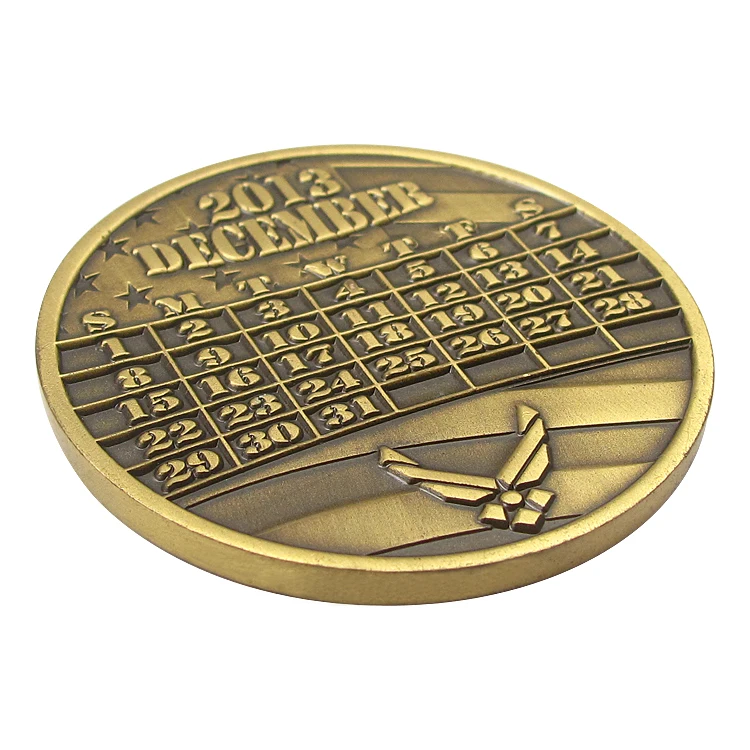 Enamel Exquisite Art Metal Crafts Manufacturer Souvenir Custom Golden Coin Custom-Made Souvenir Challenge Coin