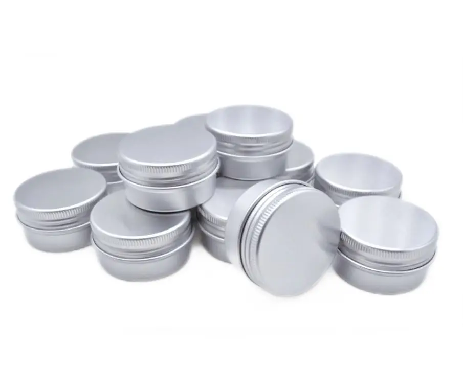80ml, 80g, 3oz aluminum tins aluminum cans with threaded screw top cover lid factory wholesale in large stock