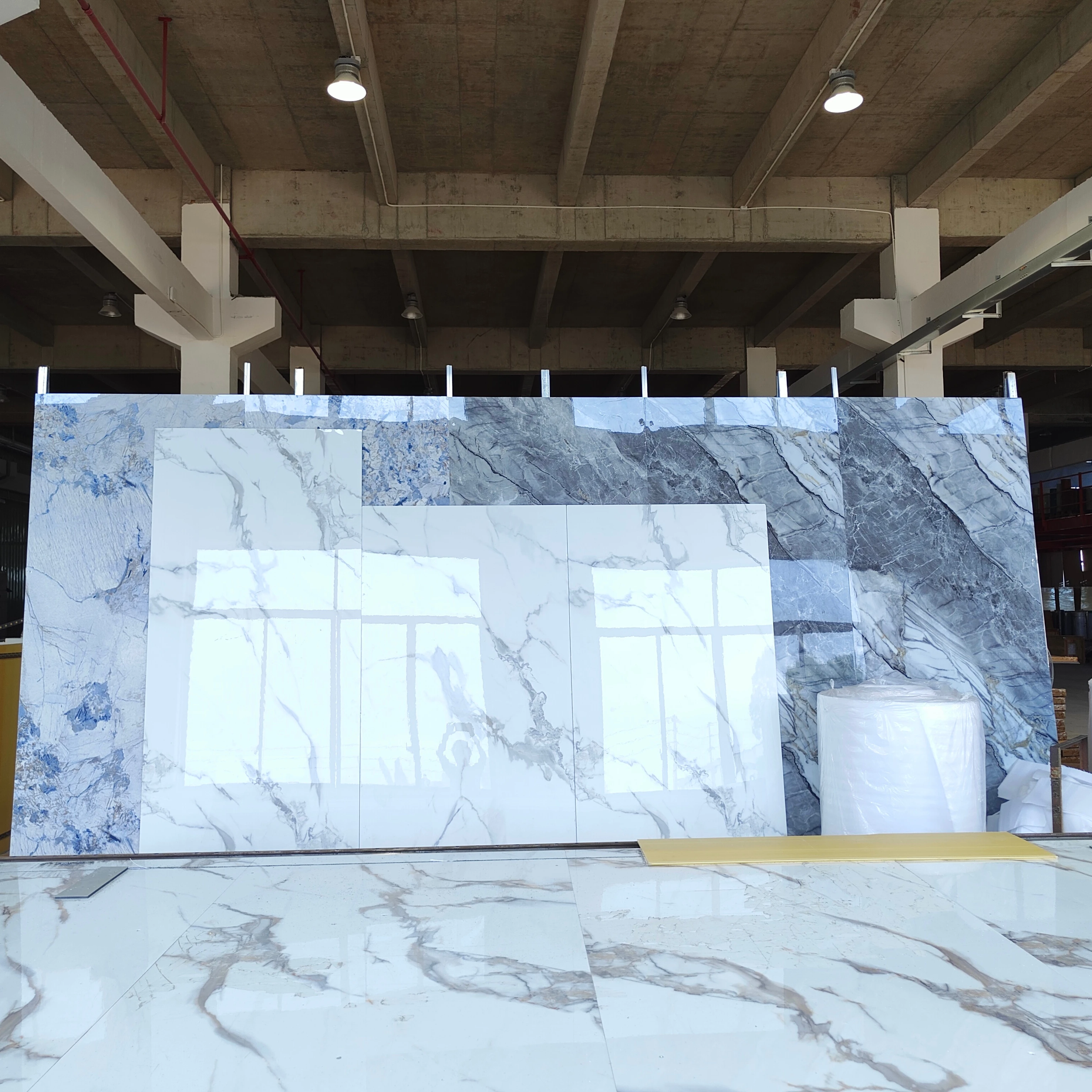 Indoor Decoration PET High Glossy Integrated Wall Panel WPC Bamboo Fiber Board High Density Laminated PVC Foam Marble Sheet