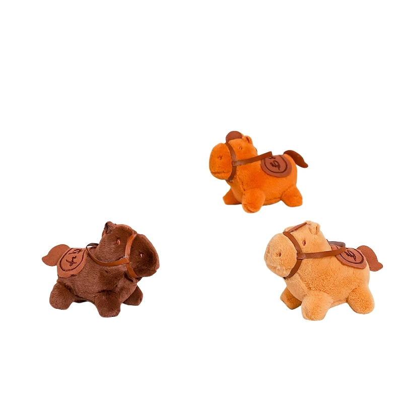cute plush keychain horse stuffed animal toys soft plush doll kawaii peluches al por mayor plush keychains toys For Claw Machine