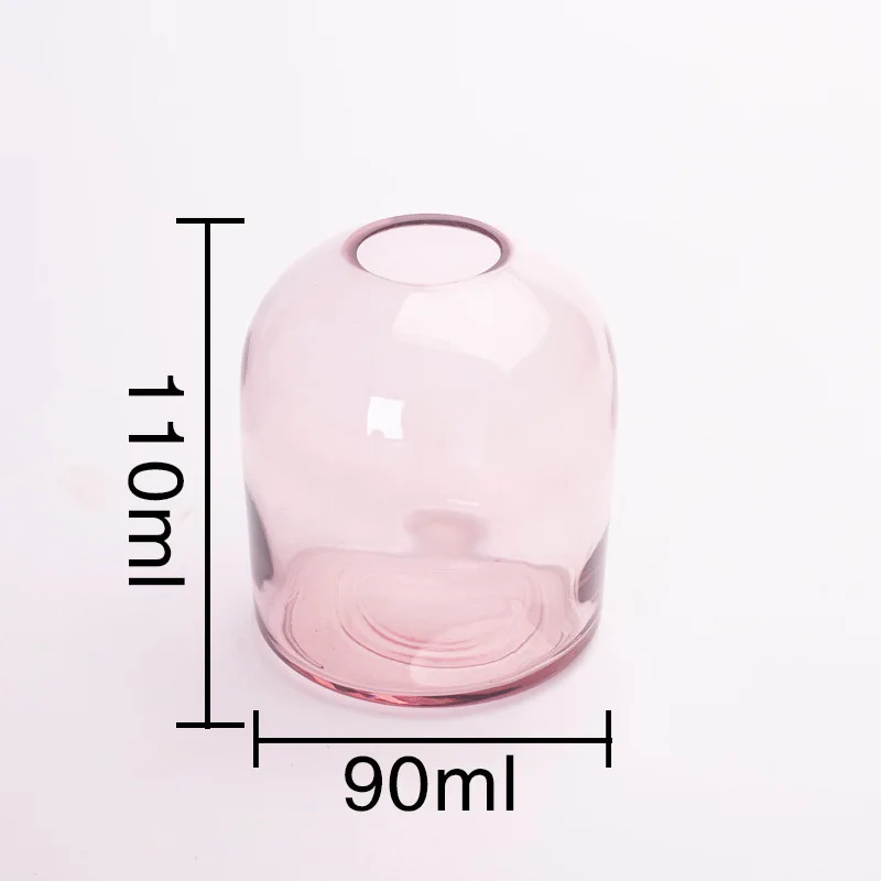 Custom different color 200ml empty diffuser bottle for home decorate round glass diffuser bottle
