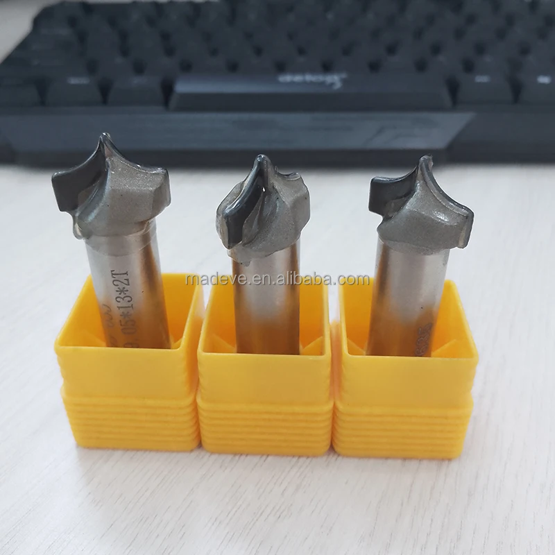 GLWTOOLS Woodworking Machinery Parts Customized 1/2 Shank CNC Diamond PCD Engraving Carving Milling Router Bit