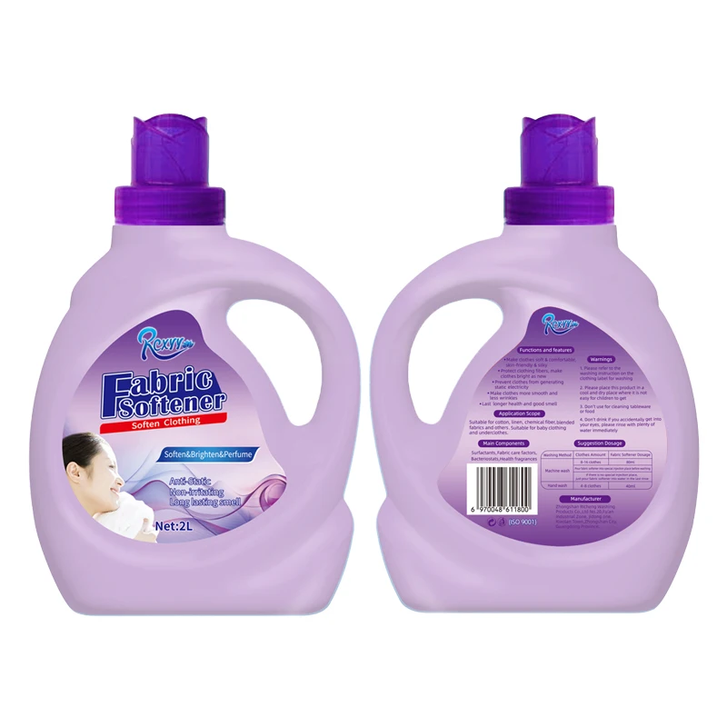 wholesale 2 liter bottle of laundry Fabric Softener Detergent Liquid  for clothes