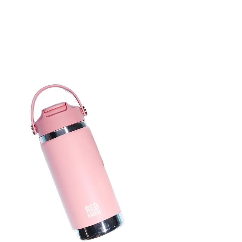 Gint, высокое качество, новый дизайн, оптовая продажа, Спортивная бутылка с соломинкой 2021, двойная настенная вакуумная фляжка для напитков с петлей