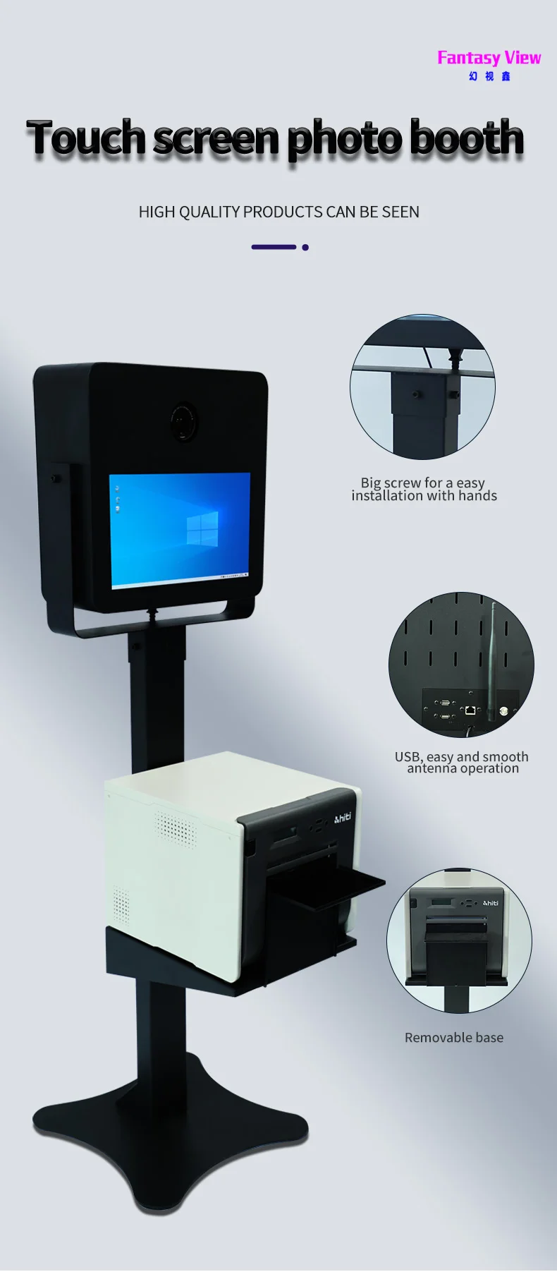 selfie photo booth mirror photo booth magic mirror photobooth machine led frame mirror photo booth with printer and camera