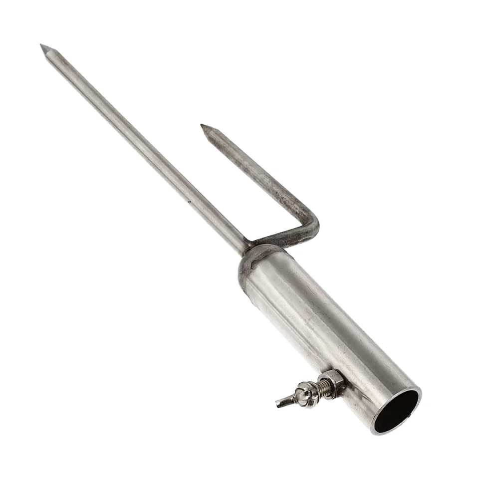 Stainless Steel Beach Umbrella Ground Anchor Sand Screw Stand Holder for Lake and River Fishing Pole Anchor