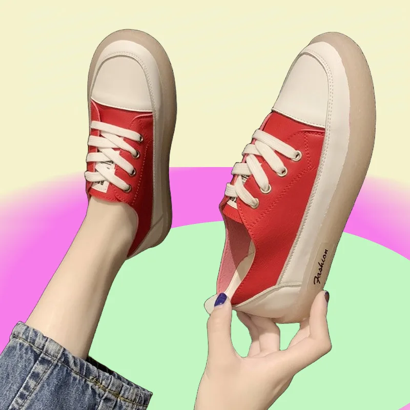Summer new arrival casual shoe for women spring outwearing soft soled high quality autumn leather shoes