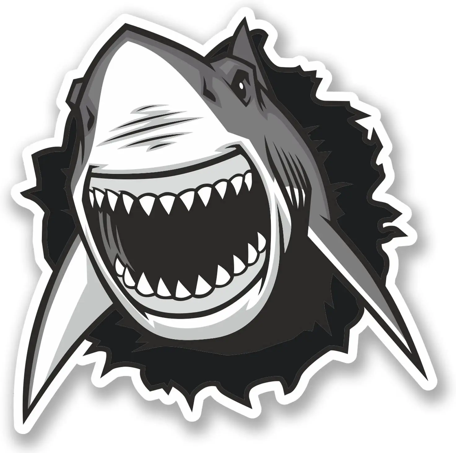 White Shark Vinyl Stickers For Phone Wholesale Decal Laptop Stickers Waterproof Shark