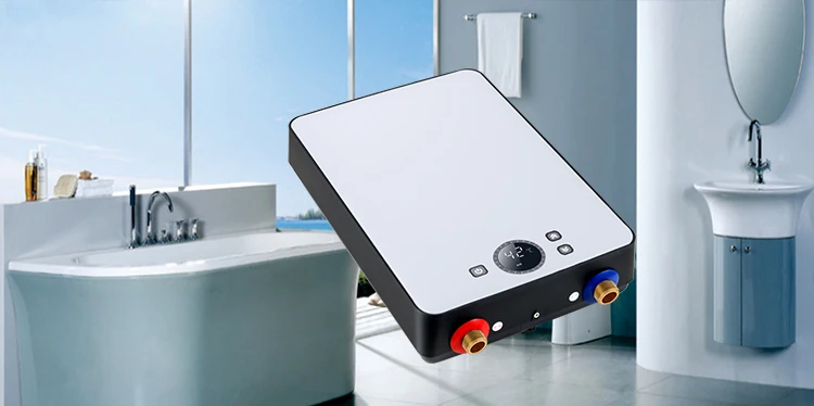 Hannover DSC  ODM wall mounted adjustable temperature electric tankless instant water heaters geyser no tank kitchen faucthet