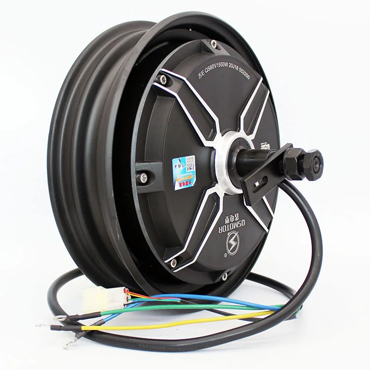 High torque 60V 72V 96V 10 inch 3000W electric hub motor for electric scooter motorcycle