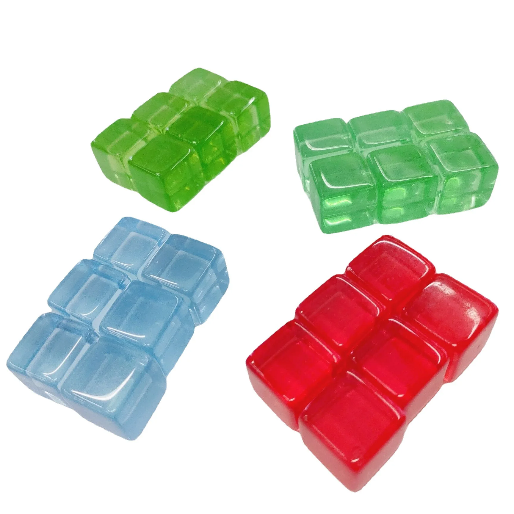 16mm smooth transparent square blank dice flat small square board game toy accessories cube cube accessories wholesale