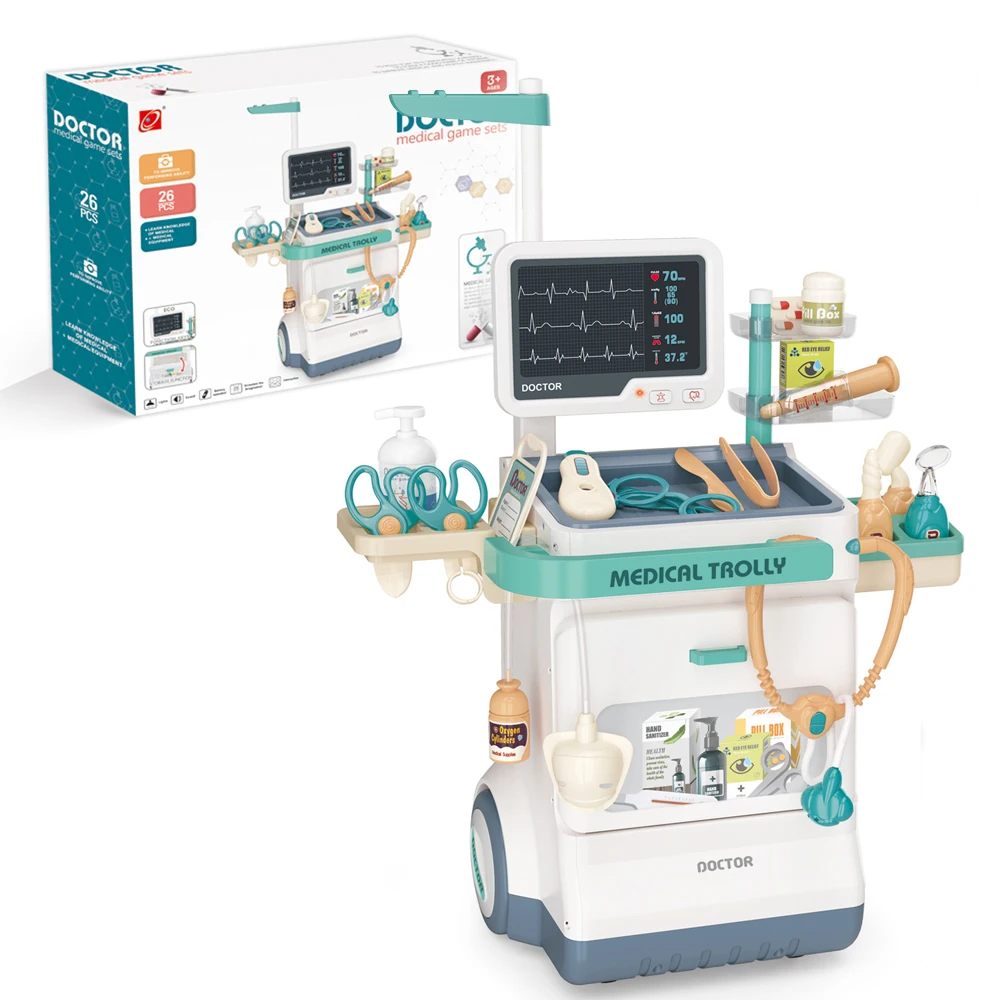 Kid Pretend Doctor Game Play Toy Set Plastic Simulation Medical Tool Educational Kids Role-playing Doctor Game Toys