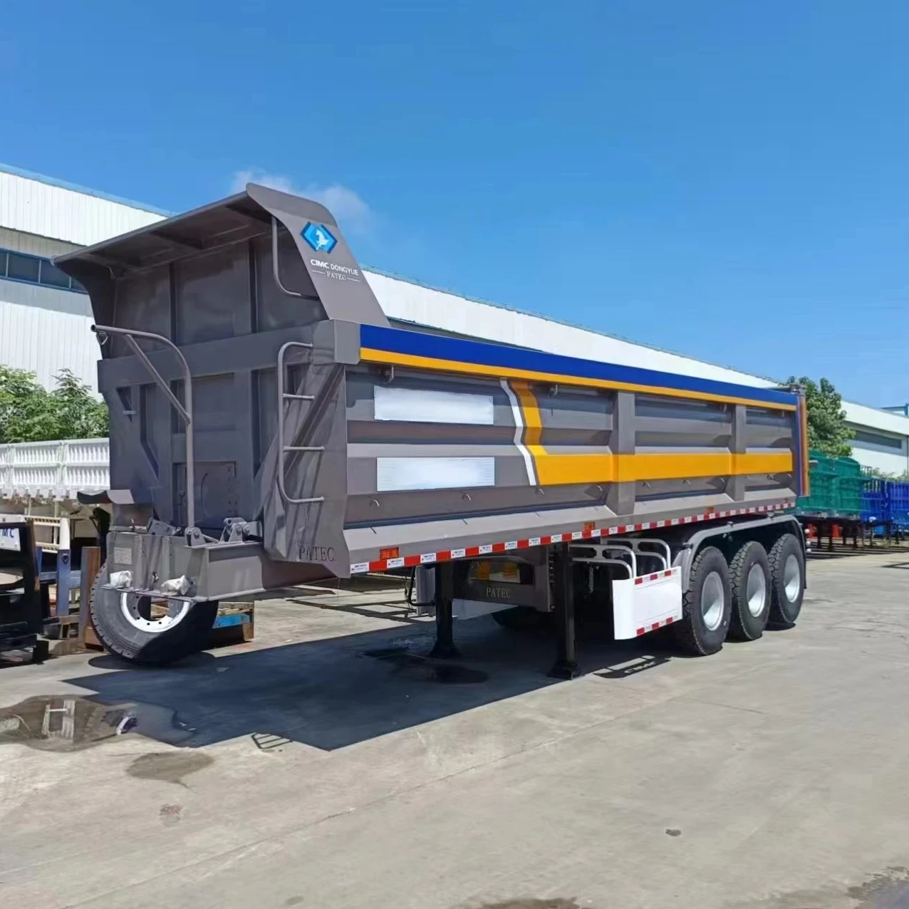 New Howo  sinotruk Brand High Quality Hydraulic U Type Tipping Trailer Semi-Trailer Dump Truck Cargo Semi tralier 3axles