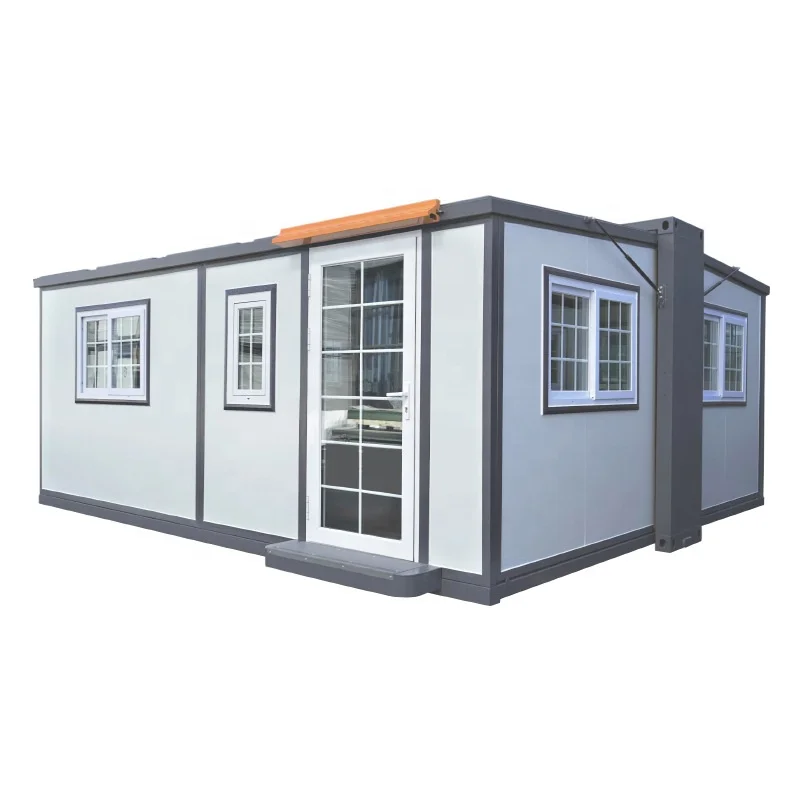Prefabricated shipping container frame house prefab 20ft 40ft steel structure modern movable foldable extendable detachable home