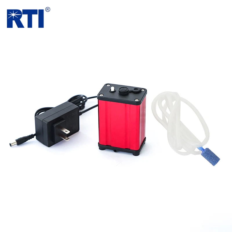 Low price outdoor fishing Live bait aerator portable outside air pump with 2 pcs AA batteries