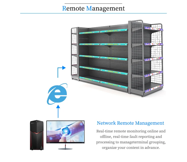 Полка края дисплей сетевой рекламный монитор USB Media Player Digital Signage preted Bar Lcd Indoor Customized Черный
