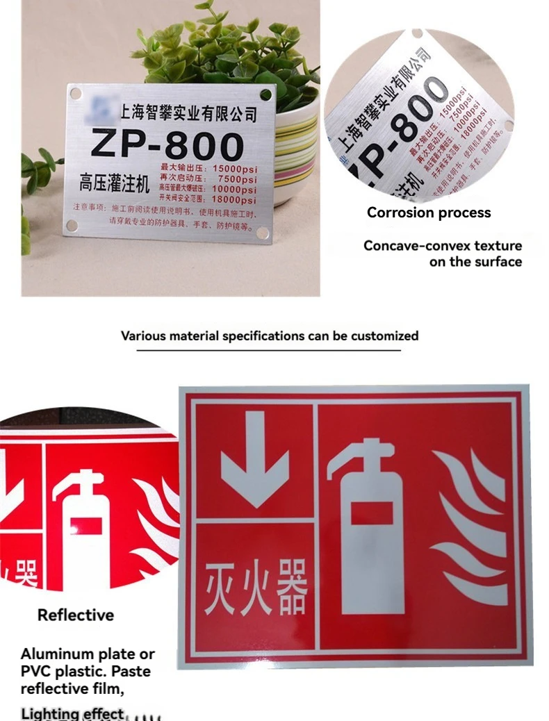 Wholesale Custom Design Reflective Plastic PVC Aluminum Street Parking Sign Road Safety Traffic Sign Warning Sign