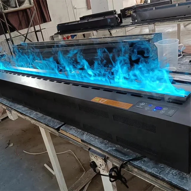 LED 3D Atomization Electric Fireplace 7colors Simulation Flame Vapor Fireplace Decor