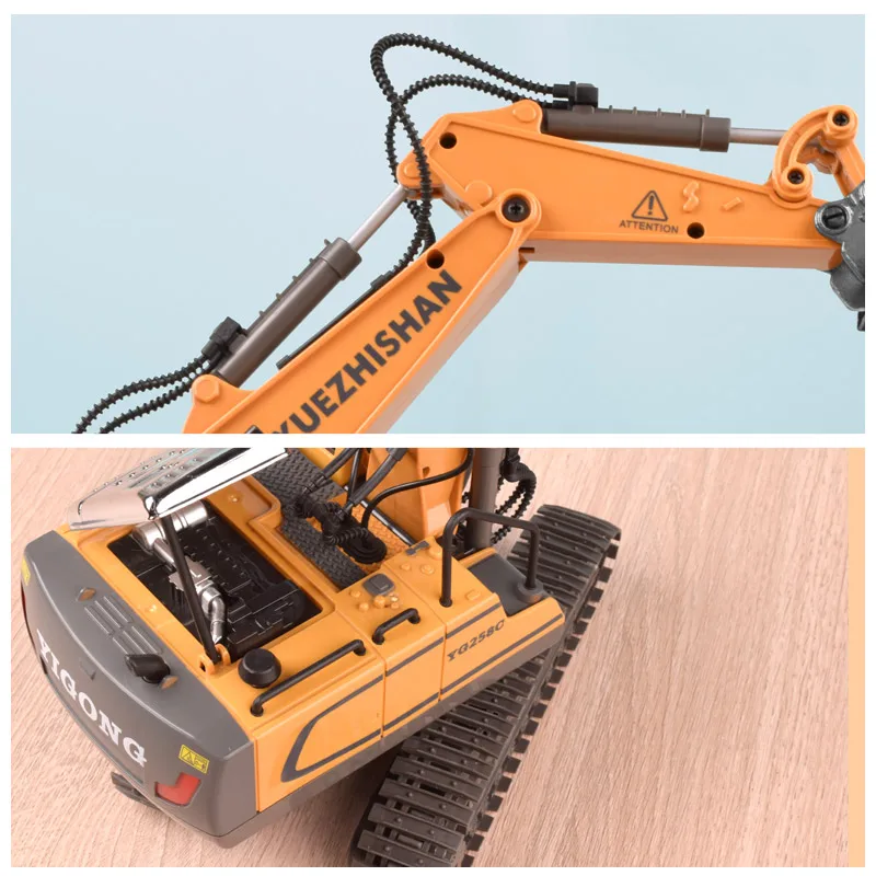 Cheap Factory Price Mini 1/20 Scale Alloy Electric Excavatir Toy For 2 To 4 Years Infancy