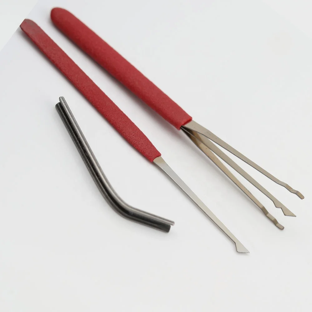 HUK 3pcs Fast Open Civil door lock unlocking practice lock pick set locksmith tool HUK Security Second Generation Fast Open 3pcs