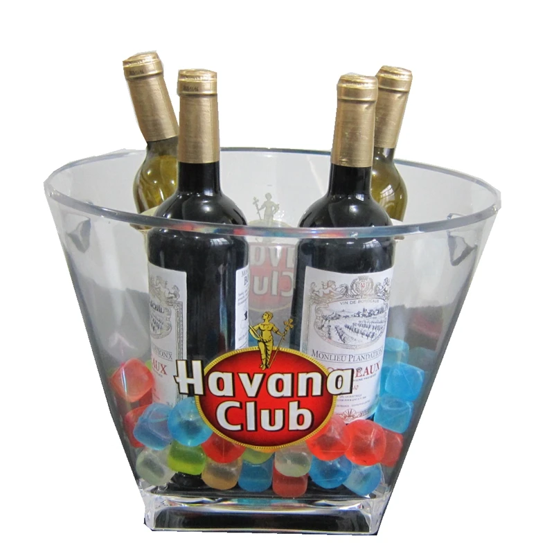 10L large plastic bucket ice beer bucket without lid