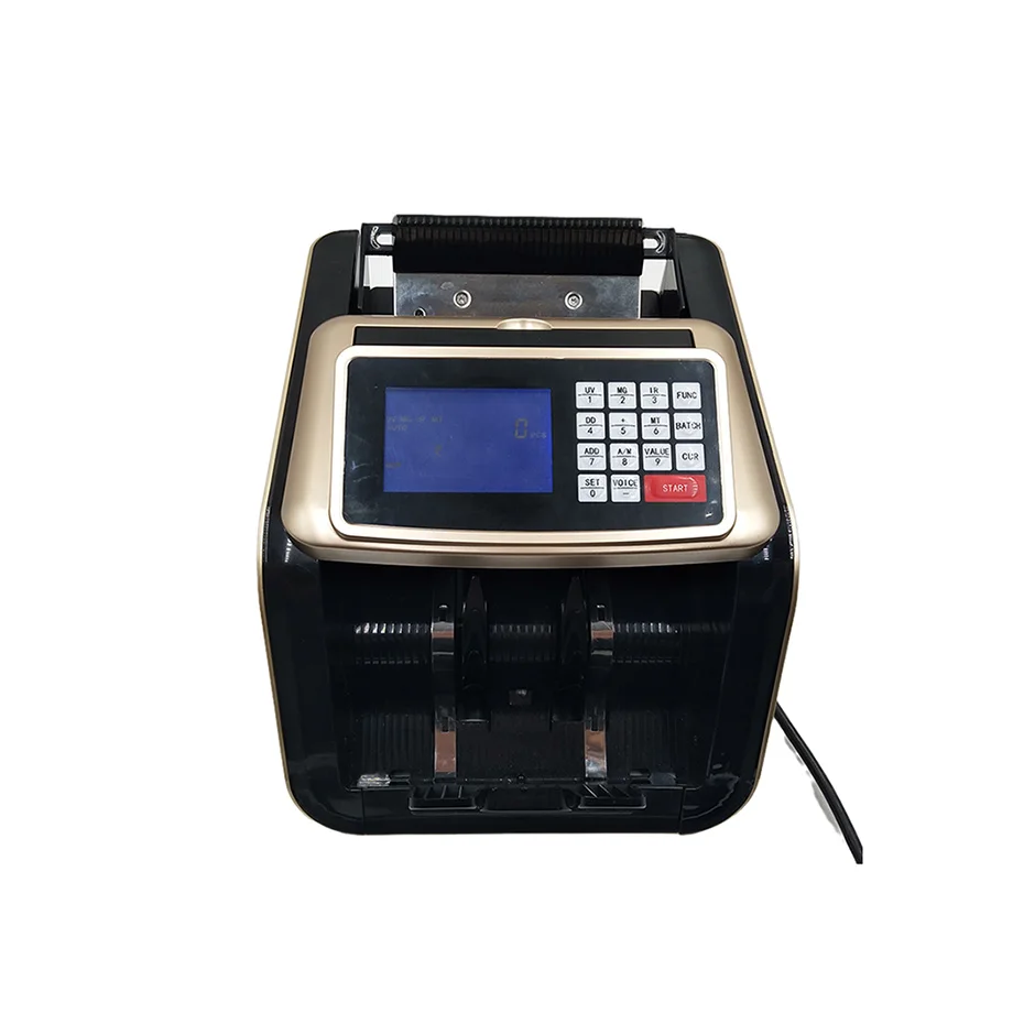 Quality Assurance Lcd Display Batch Self-Examination Voice Money Counting Machine Banknote Bill Counter