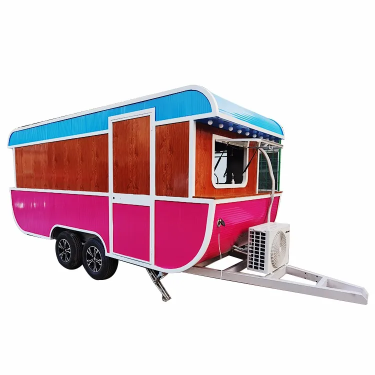 Factory Directly Sell Mobile Caterning Food Kiosk 7.5ft Fast Food Trailer For Sale