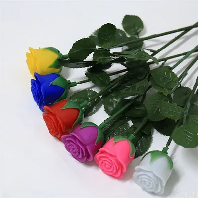 
Promotional Plastic LED Rose Flower for Party or Lovers Gift 