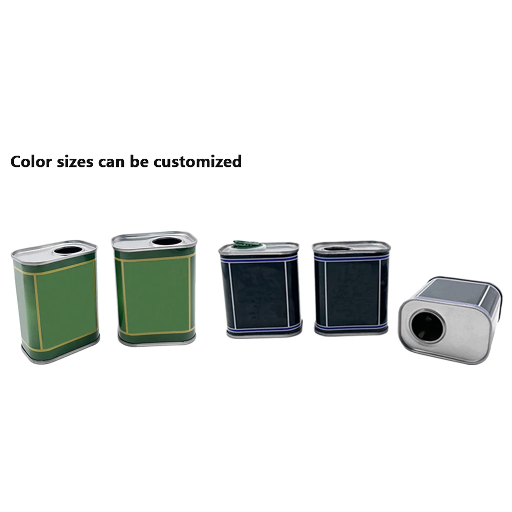 Empty can 500ml metal liquid packaging container Oil tin box Olive oil can Paint metal packaging tin can with lid box