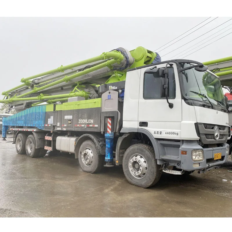 Used  China 56 meter Zoomlion Pump wtih Germany Chassis Diesel Concrete Pumps Price for sale