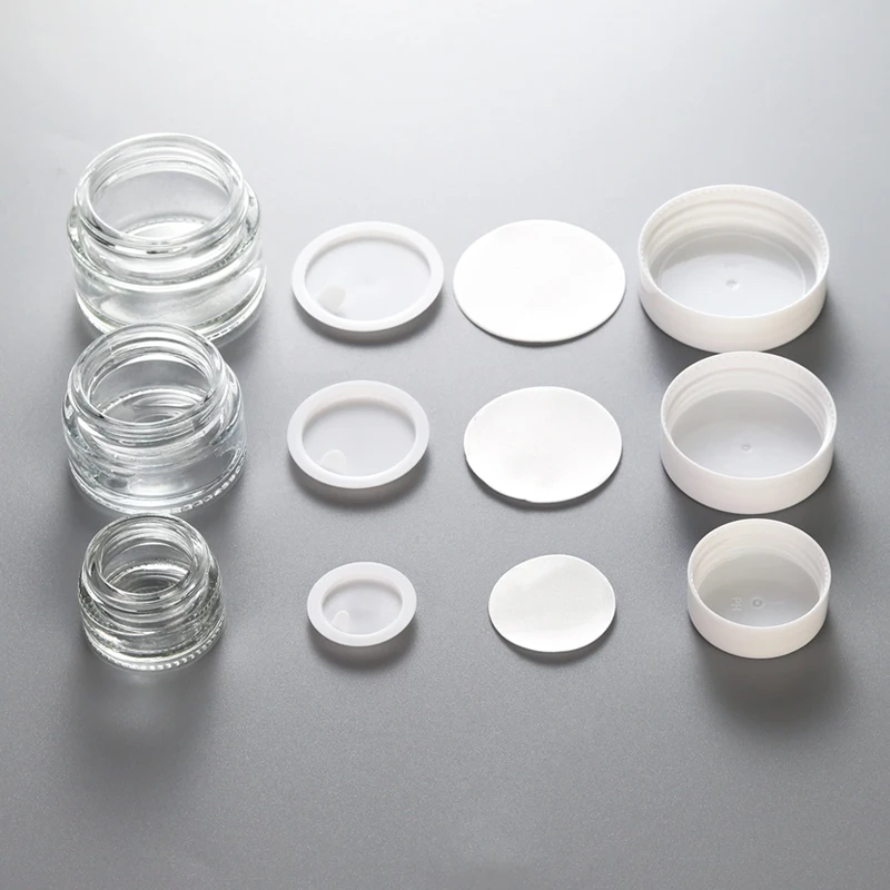 Customized 5ml 10ml 15ml 20ml 30ml 50ml 60ml 100ml Frosted Glass Cream Jar Cosmetic Cream Jar Glass Packaging