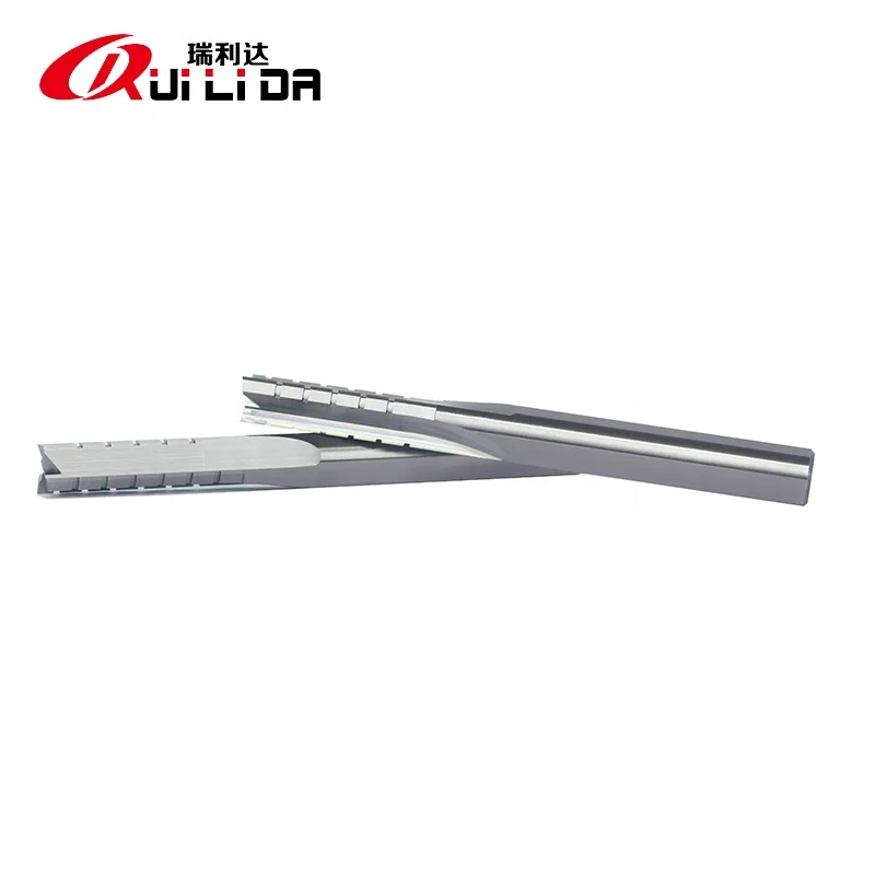 TCT Straight Bits 4 Teeth TCT Router Bits Tungsten Carbide Prolife Grooving Cutters Straight Bits With Chip Breaker