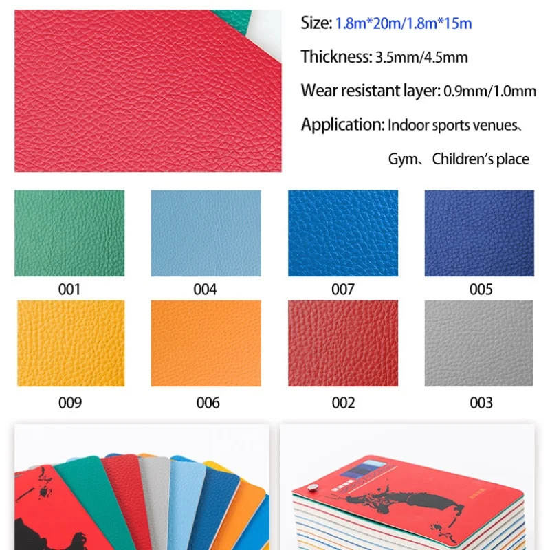PVC vinal floor 4.5mm Badminton Floor Mat Indoor Sport Flooring