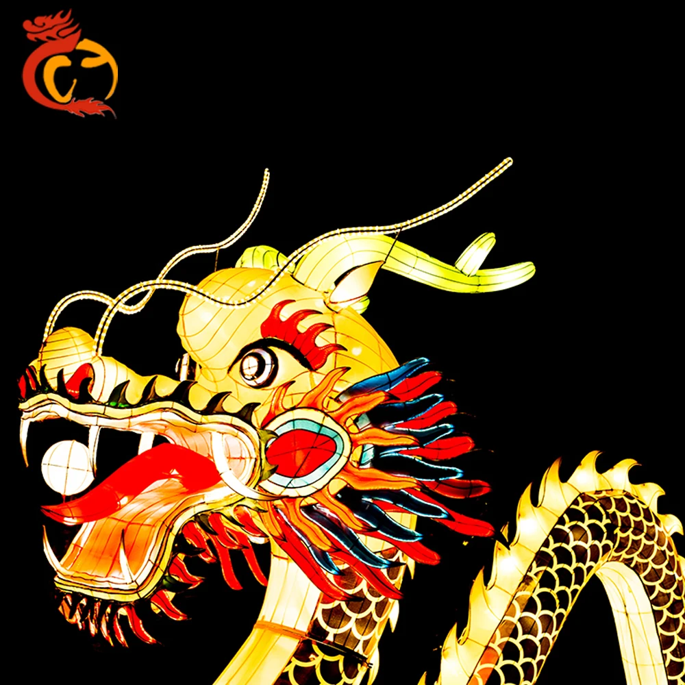 High Quality Chinese Outdoor Dragon Lantern Silk Festival Show For Sale