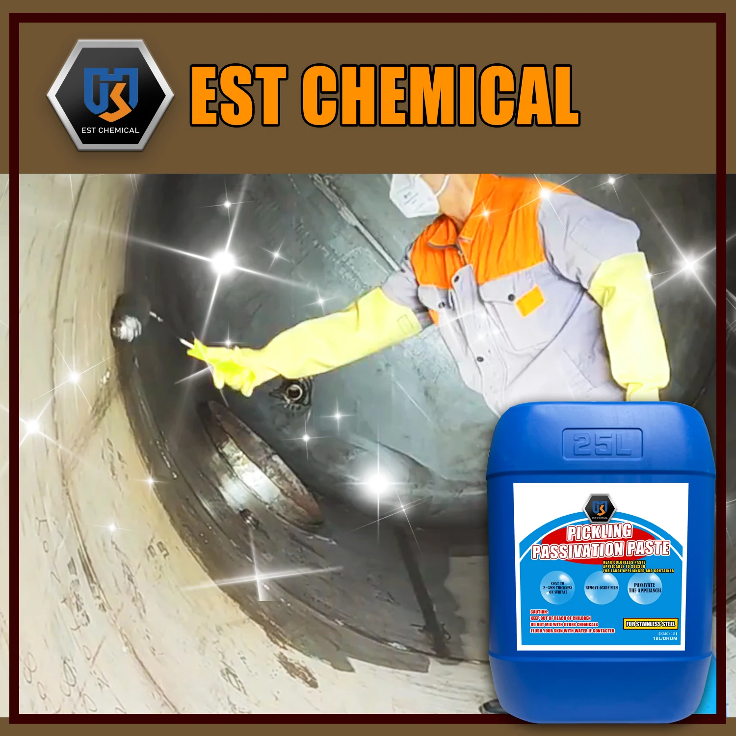 Stainless steel rust removal pickling paste anti corrosion passivation gel