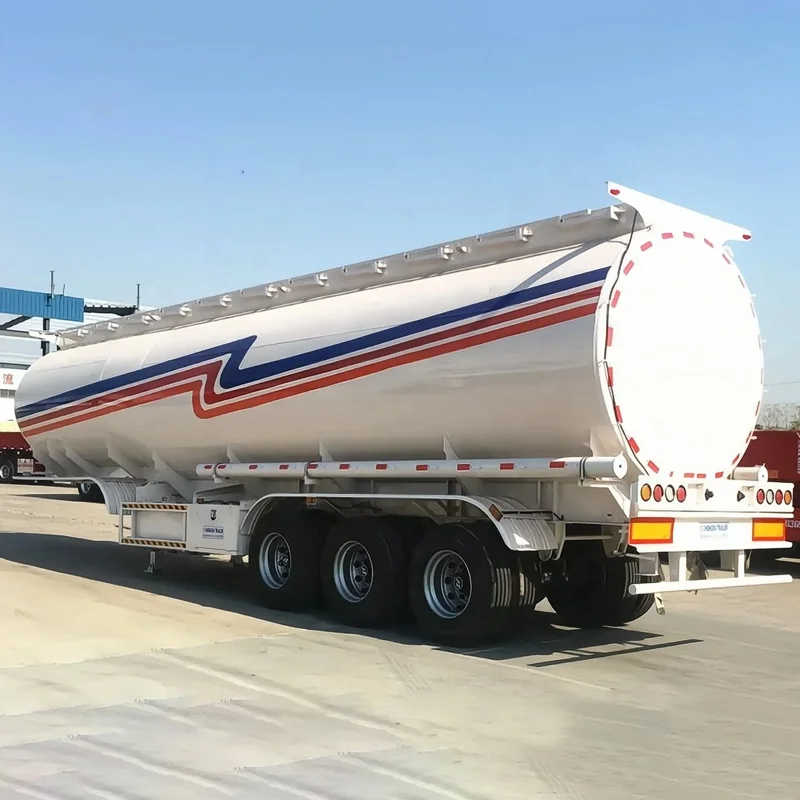 SINOTRUK 3 4 Axle 40000L 45000L Diesel Oil Petroleum Fuel Tanker Trailer Tank Semi Trailer for Sale