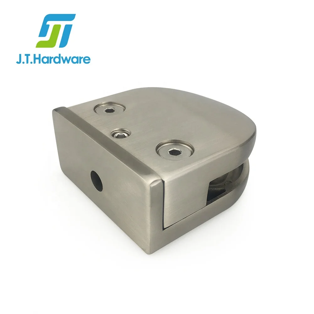 Balcony Precision Casting Zinc Alloy Or Stainless Steel Glass Clamp Bracket Holder Flat Glass Railing Clip