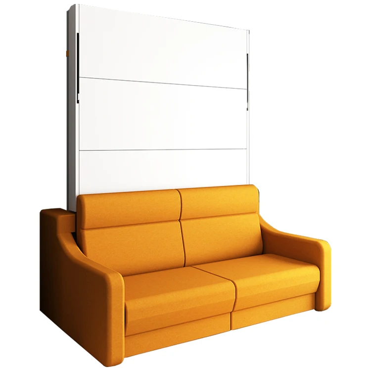 Modern Invisible Manual Vertical Wall bed Multifunction Space Saving Stable Folding Storage Murphy Bed with Sofa