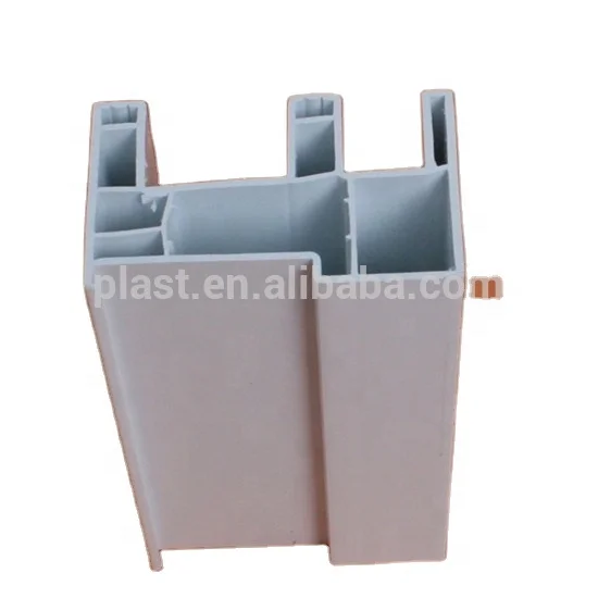 Blue white upvc plastic window frame profile pvc