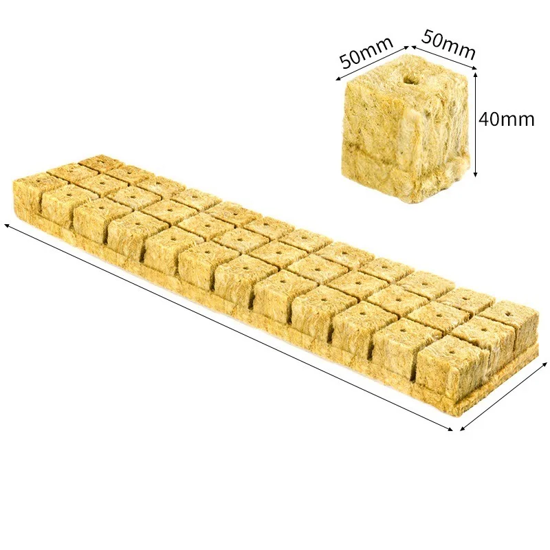 Agricultural greenhouse rockwool hydroponic seed plant starter propagation nursery tray