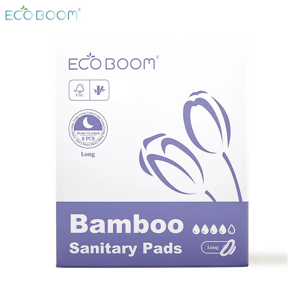 ECO BOOM free sample disposable waterproof bulk 290mm reusable menstrual sanitary pad for women baby