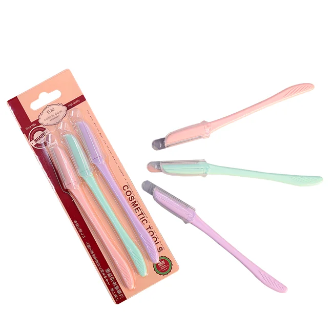 oem Makeup Razor razors metal 6pcs And Facial Razor Shaving Eyebrow Trimmer Set facial hair remover