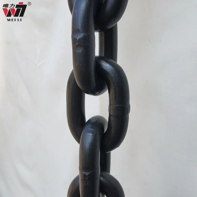 Construction material lifting equipment black lifting load chain g80 alloy steel