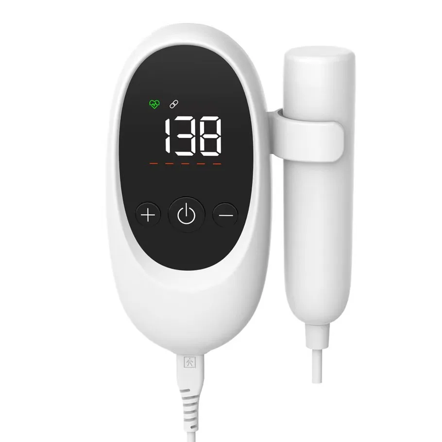 Digital Portable Pocket Fetal Doppler Heartbeat Detector Portable for Pregnant Fetal Pulse Meter Stethoscope heart rate monitor