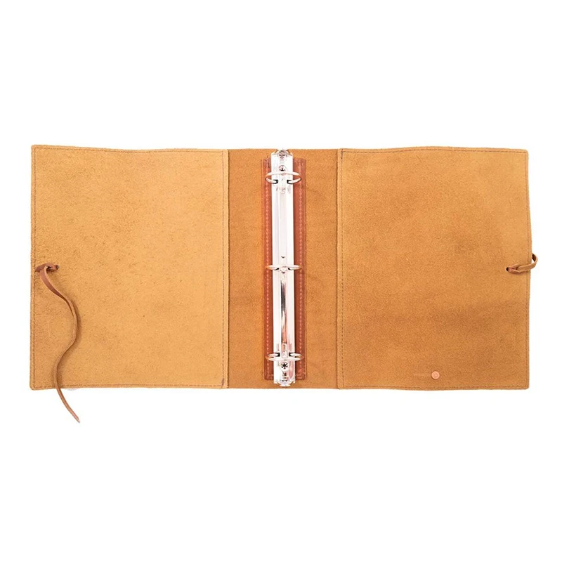 Standard 3 Ring Binder Leather Binder Handmade for Organizer Planner Store Important Documents