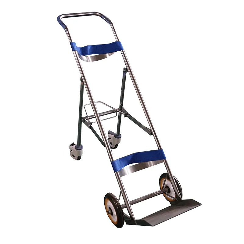 YFQ031 Stainless Steel Hospital Oxygen Cylinder Cart
