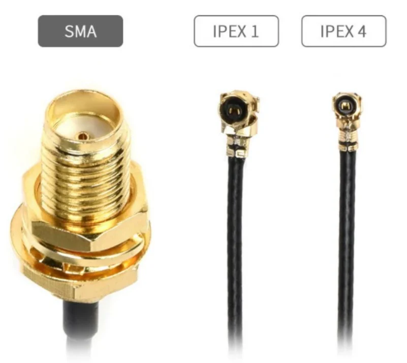 Stock SMA to IPEX Generation 1 /4 RF adapters suitable wireless modules 5G/4G/3G SMA to IPEX1/ IPEX4 Cable 15cm/10cm Rf adapter