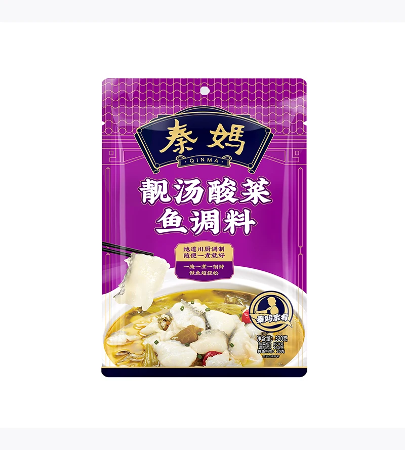 QINMA Suan Cai Yu рецепт saoup Sichuan рыбный суп с маринованной приправой 320 г